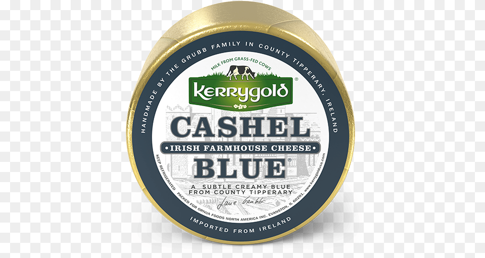 A Pale Yellow With Blue Veins Kerry Gold Cashel Sheese, Bottle, Alcohol, Beer, Beverage Free Transparent Png