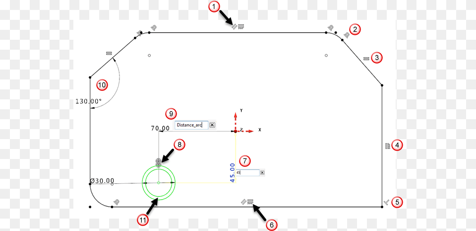 A Parallel Constraint Forcing The Two Horizontal Lines Diagram, Chart, Plot Free Transparent Png