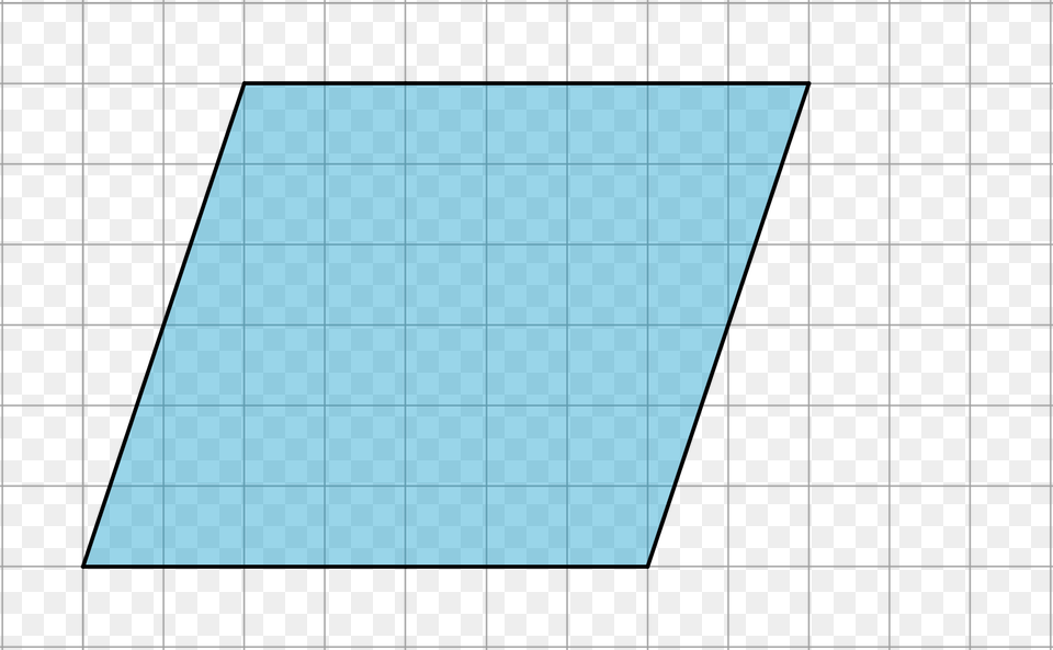 A Parallelogram And Its Rectangles Parallelogram On Grid, Triangle Free Transparent Png