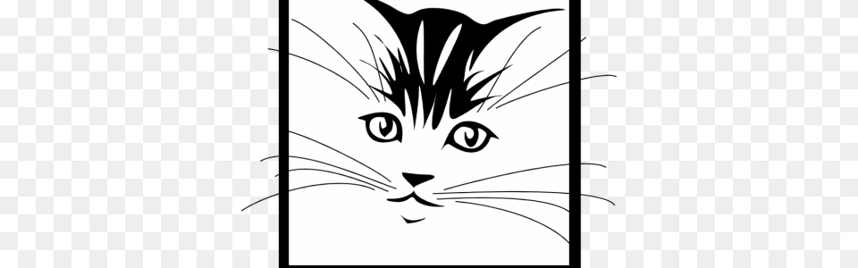 A Part Of Normal Cat Behavior Is Their Instinctive Sticker Tete De Chat, Book, Comics, Publication, Stencil Png
