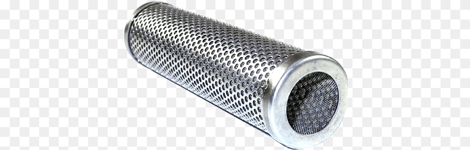 A Perforated Tube Which Made Of Stainless Steel Is Stainless Steel Filter Tube, Cylinder, Appliance, Blow Dryer, Device Png