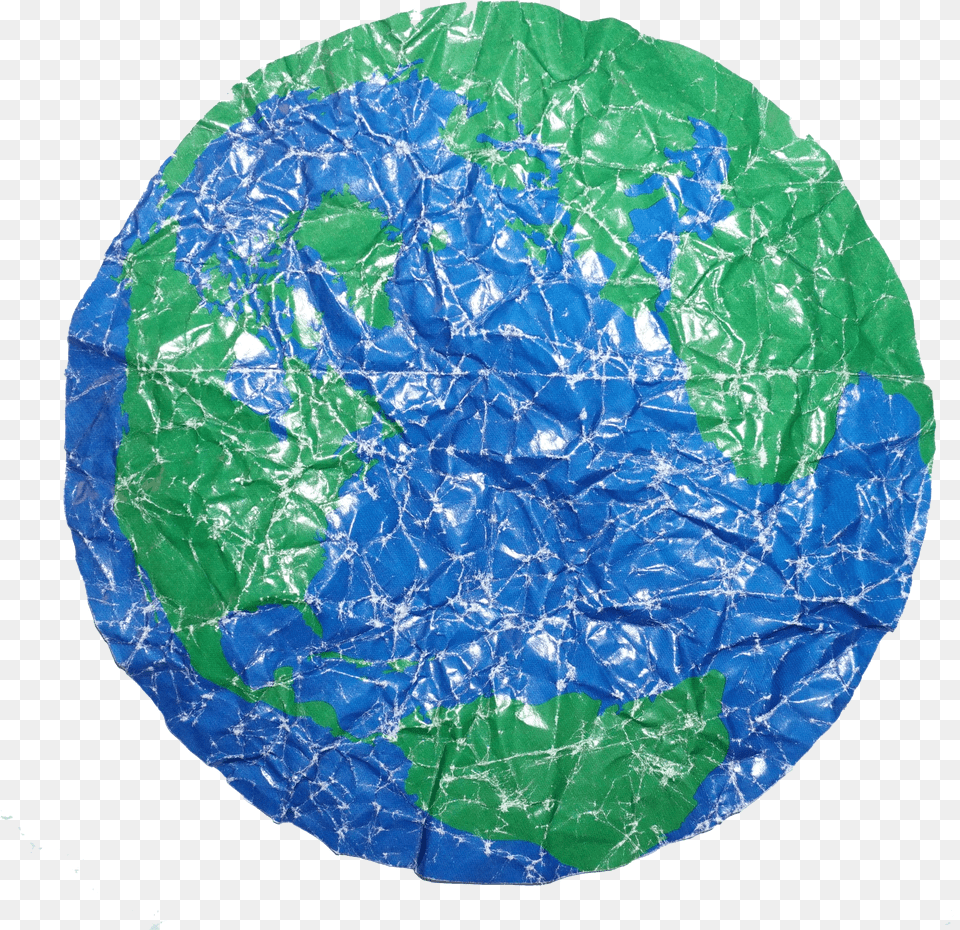 A Photo Of The Earth Wrinkled From Being Crumpled Circle Free Png