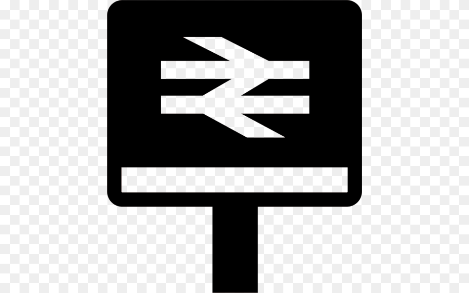 A Picture Of A Train Sign Railway Station Symbol Png Image