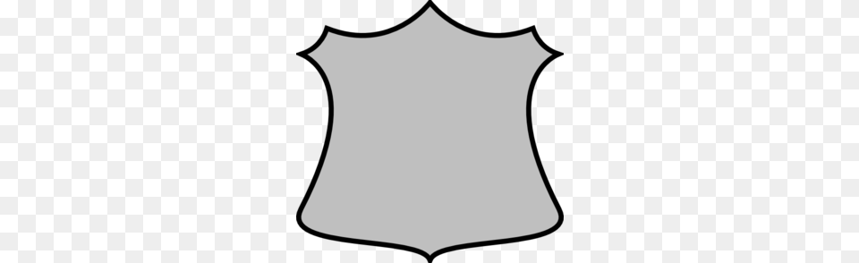 A Plain Shield Gray Clip Art, Clothing, T-shirt, Armor Free Transparent Png