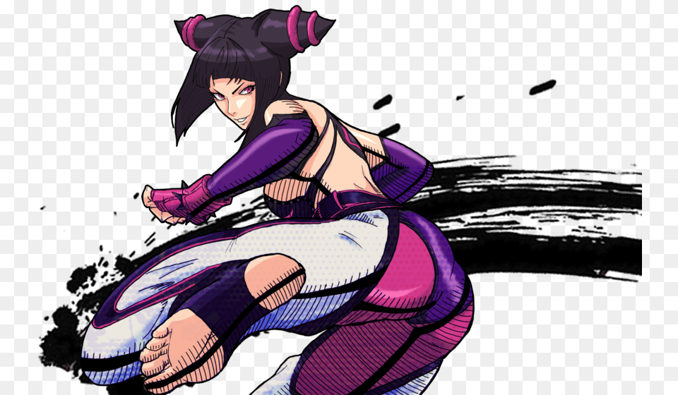 A Portrait I Did For Our Cvs3 Mugen Project This Time Juri Street Fighter, Publication, Book, Comics, Adult Free Transparent Png
