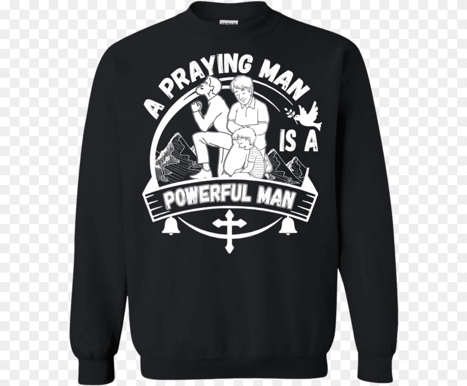 A Praying Man Hoodiessweatshirts Apparel Our Lord Sweatshirt, Clothing, Sweater, Hoodie, Knitwear Png Image