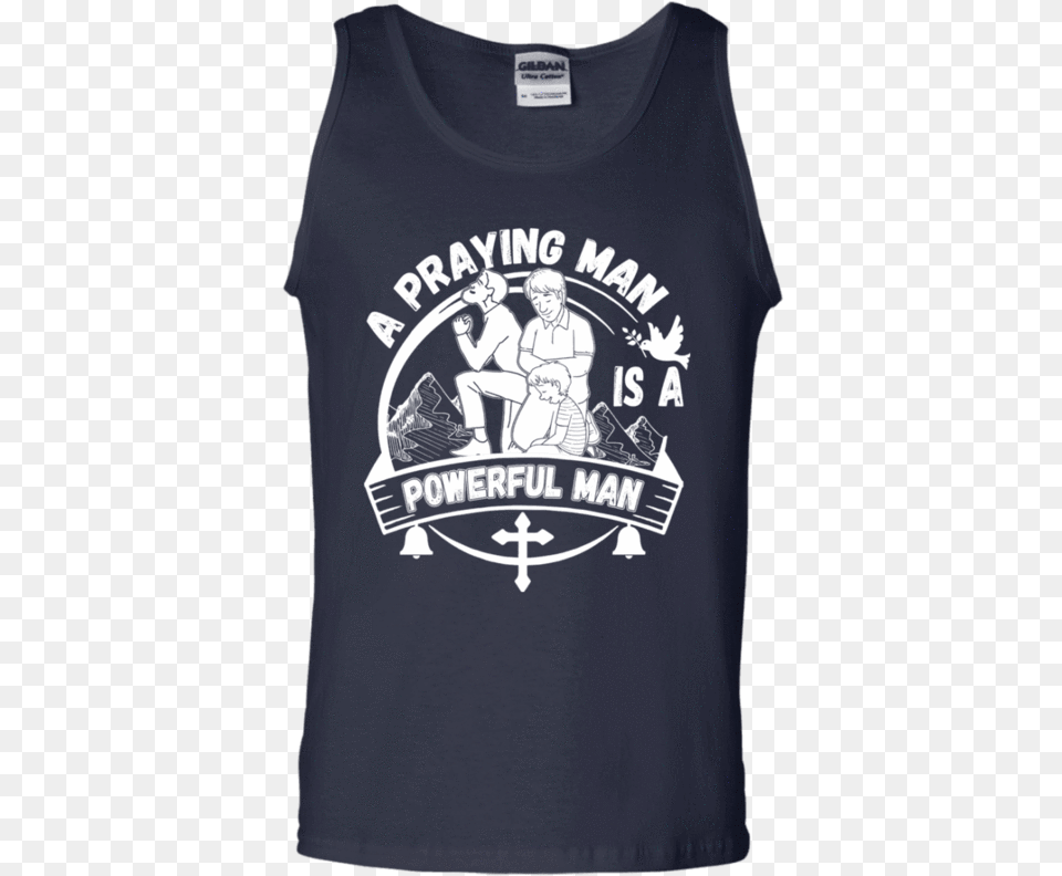 A Praying Man Tank Tops Apparel Our Lord Styleclass T Shirt, Clothing, T-shirt, Baby, Person Free Png Download