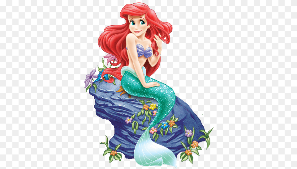 A Princess Disney Disney Ariel And Mermaid, Figurine, Adult, Person, Woman Png Image
