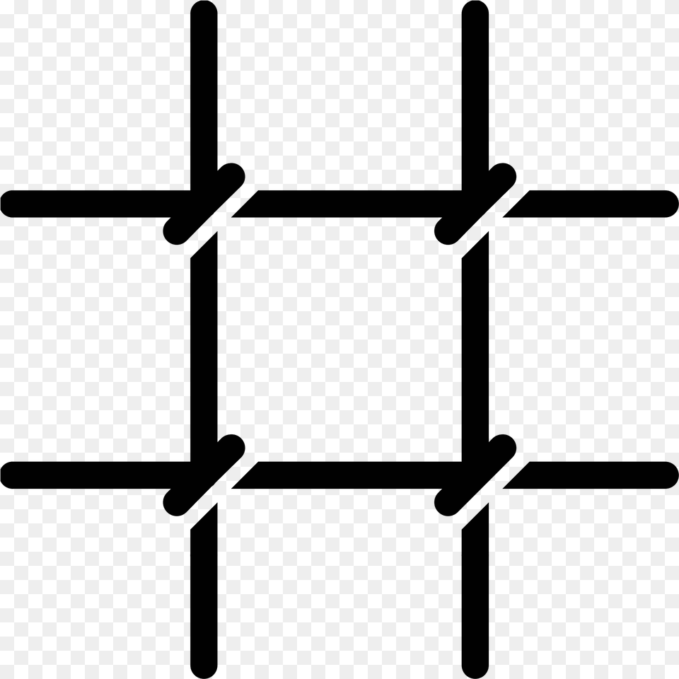 A Prison Symbol Consists Of Two Horizontal Lines And Prison Ico, Gray Free Transparent Png