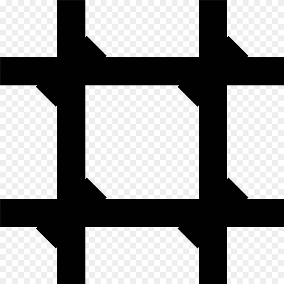 A Prison Symbol Consists Of Two Horizontal Lines And Prison Logo, Gray Free Png