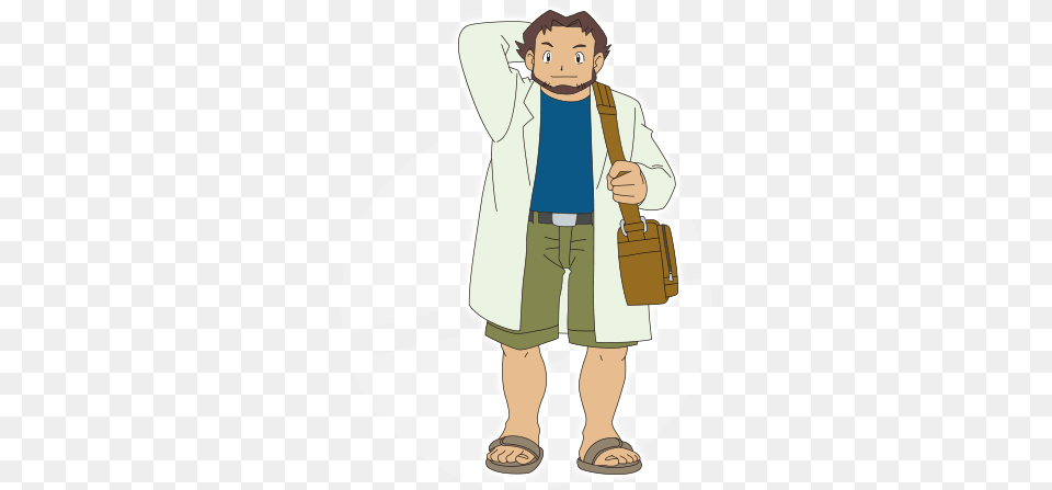 A Professor Who Researches About Pokmon At Littleroot Pokemon Season 8 Advanced Battle Dvd, Clothing, Coat, Person, Baby Png