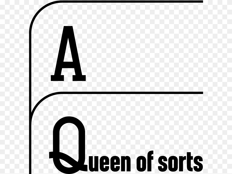 A Queen Of Sorts Line Art, Gray Png