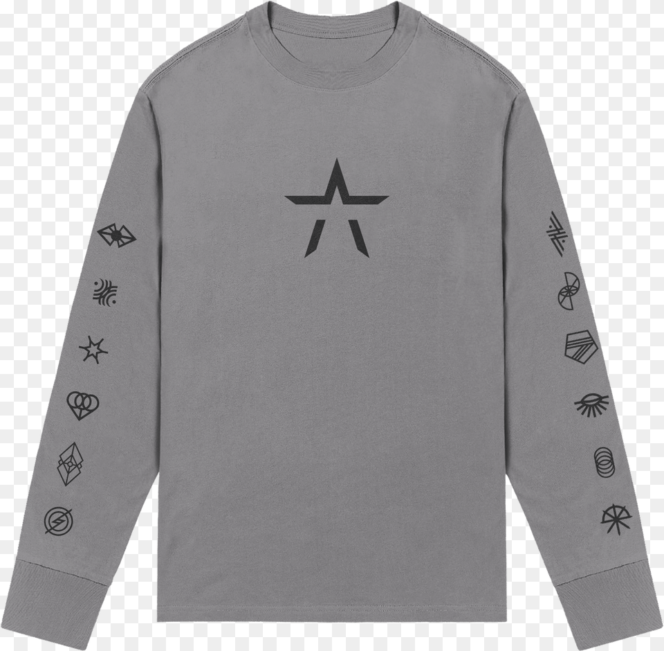 A Question About The Divisions Symbols Starset Logo, Clothing, Sleeve, Long Sleeve, T-shirt Free Transparent Png