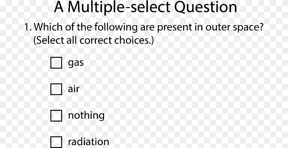 A Question With One Or More Correct Answers, Gray Free Transparent Png