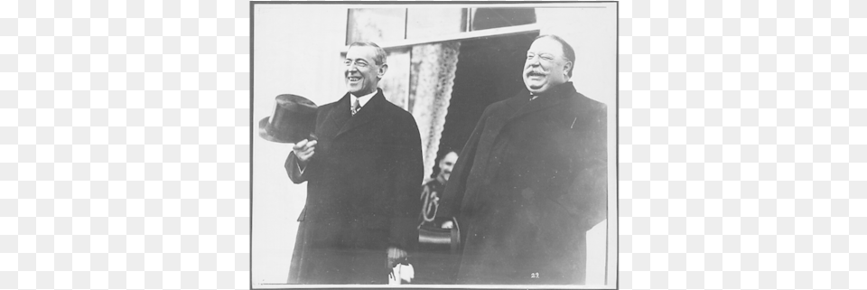 A Rare Photo Of President Elect Woodrow Wilson And, Person, Clothing, Coat, Face Png