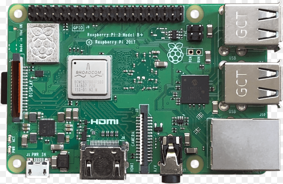 A Raspberry Pi 3 Model B Raspberry, Electronics, Hardware, Printed Circuit Board, Computer Hardware Png