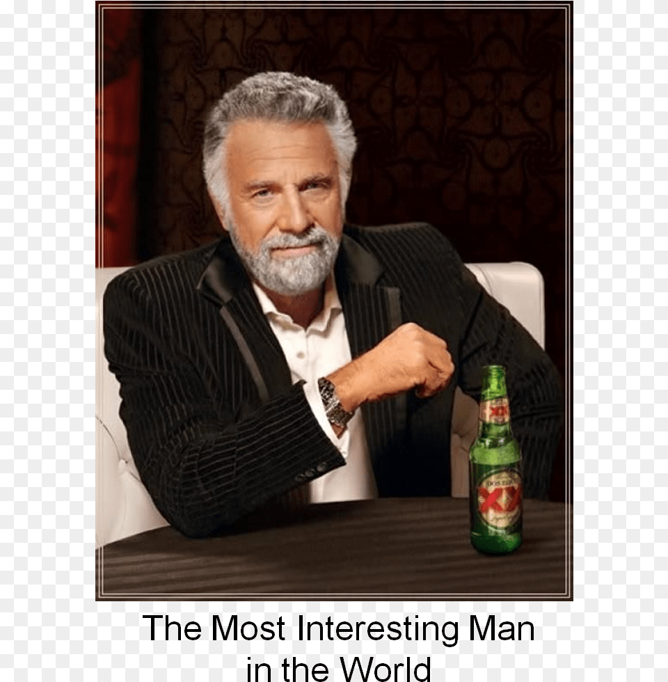 A Rattlesnake Once Bit Him And After 5 Days Of Excruciating Most Interesting Man In The World, Alcohol, Beer, Beer Bottle, Beverage Free Png Download