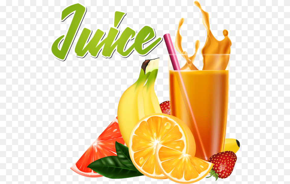 A Real Glass Of Juice Glass, Beverage, Orange Juice, Food, Fruit Free Png