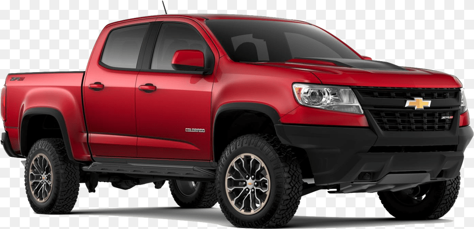 A Red 2018 Chevy Colorado Zr2 2018 Chevrolet Colorado Z71 Crew Cab, Pickup Truck, Transportation, Truck, Vehicle Free Png