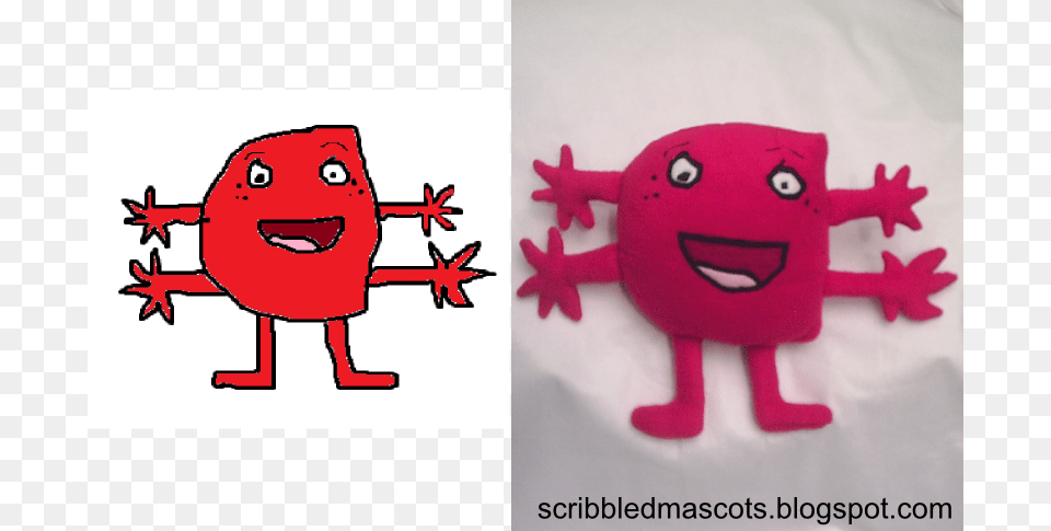 A Red Blood Cell Cartoon, Toy, Plush, Animal, Person Png
