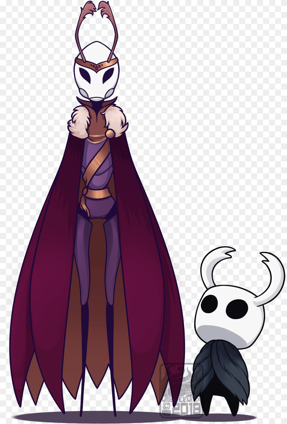 A Regal Vessel Hollow Knight Art Style, Cape, Clothing, Adult, Person Free Transparent Png