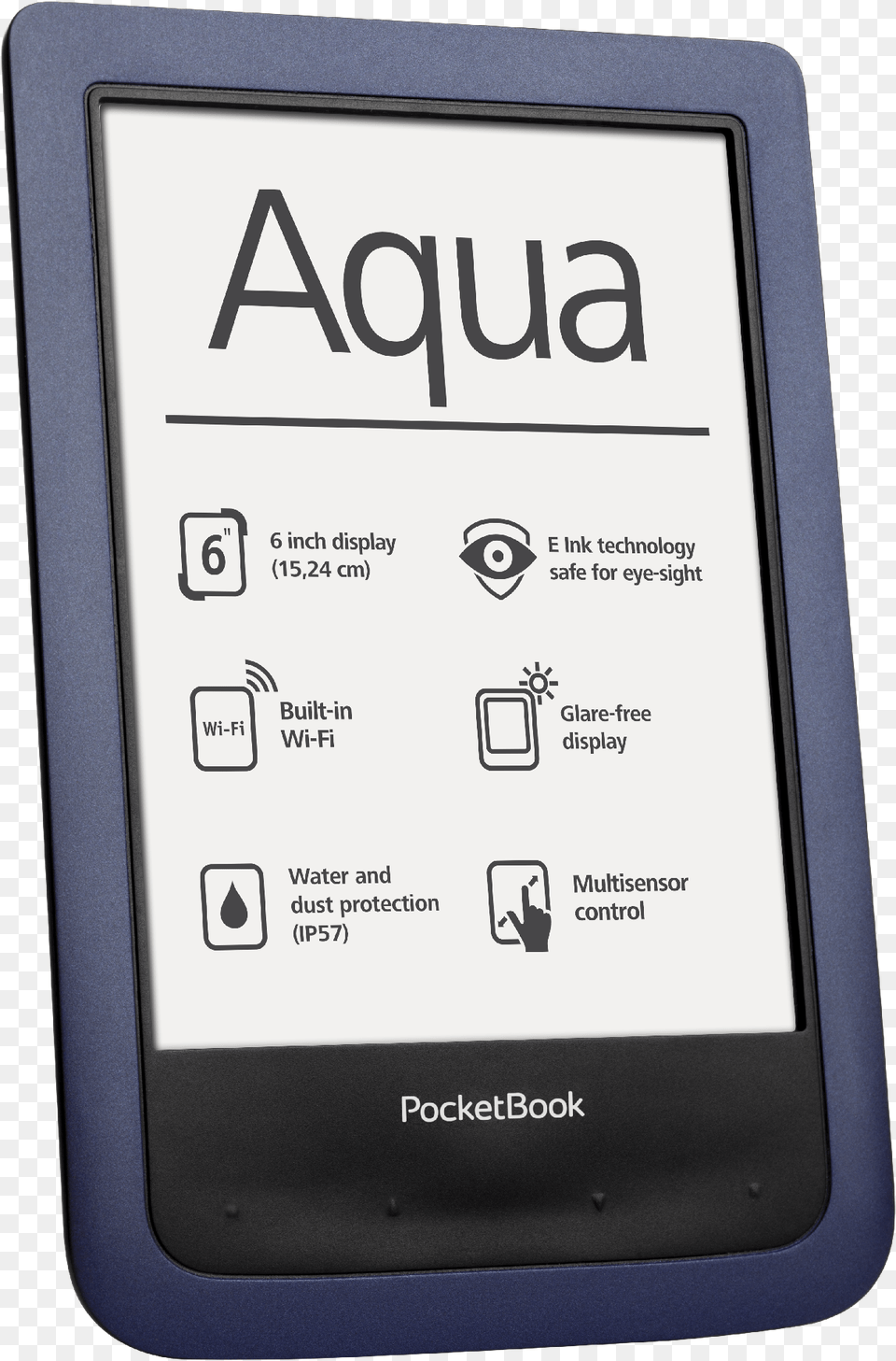 A Reliable Companion To Let You Read Anytime Anywhere Pocketbook Aqua, Computer, Electronics, Mobile Phone, Phone Png