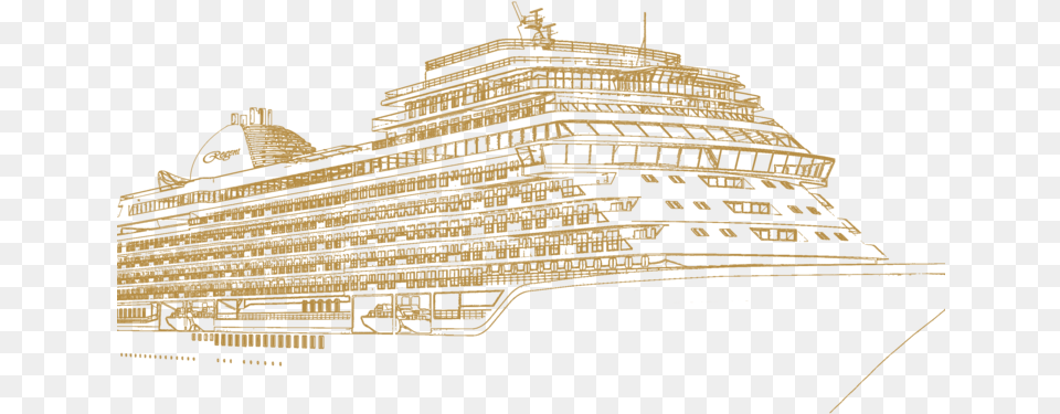 A Rendering Of The Regent Seven Seas Ship Coming In Cruise Ship, Cruise Ship, Transportation, Vehicle, Architecture Png