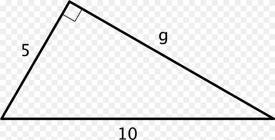 A Right Triangle Where One Leg Has A Length Of 5 Units Triangolo Geometria, Gray Free Transparent Png