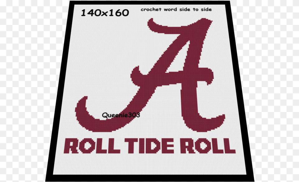 A Roll Tide Roll University Of Alabama Cross Stitch Patterns, Electronics, Hardware, Text, Hook Free Png