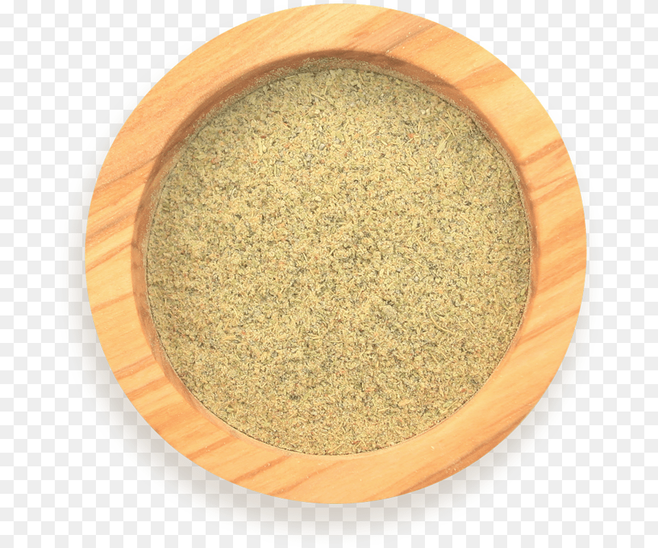 A Scoop Of Cardamom In A Wood Spice Jar, Powder, Plate Png Image