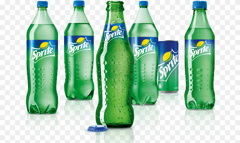 A Selection Of Sprite Bottles And Cans Sprite, Bottle, Beverage, Pop Bottle, Soda Free Png