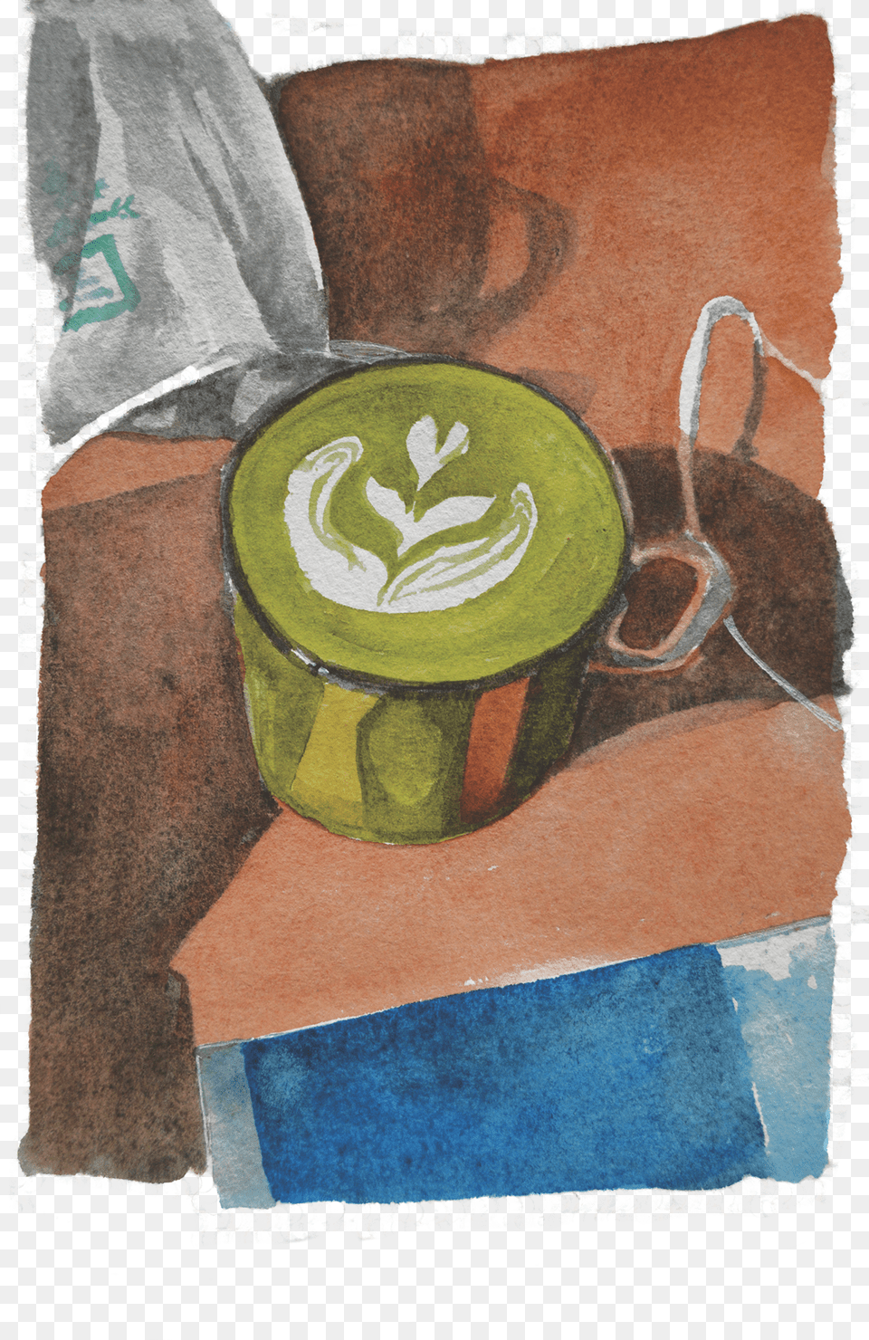 A Series Of Watercolors That Illustrate The Quiet Spaces Sketch, Cup, Beverage, Coffee, Coffee Cup Free Transparent Png