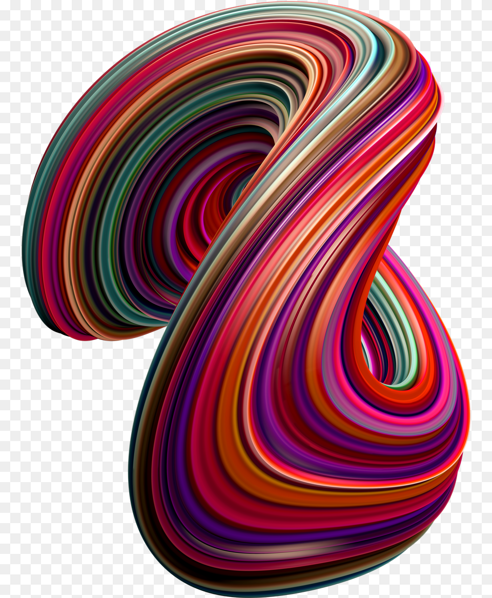 A Set Of 12 Dynamic Swirling 3d Shapes On Dynamic Shapes 3d, Art, Graphics, Pattern, Accessories Free Transparent Png