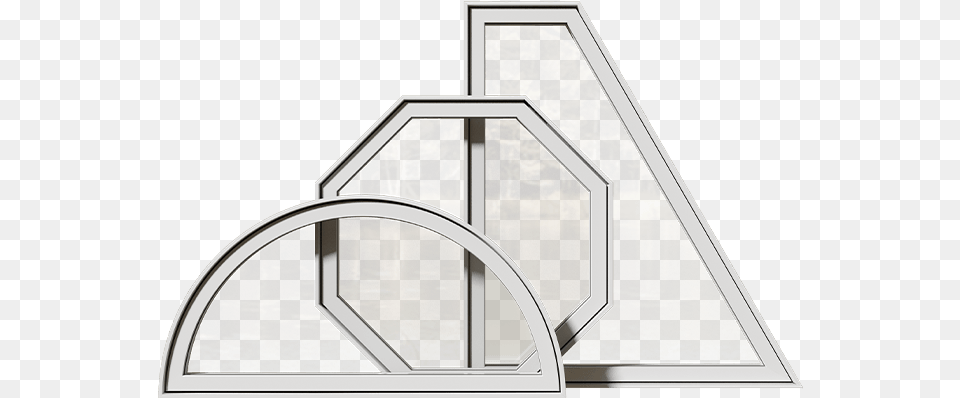A Set Of Fixed And Shaped Windows By Northern Comfort Daylighting, Triangle, Arch, Architecture Png