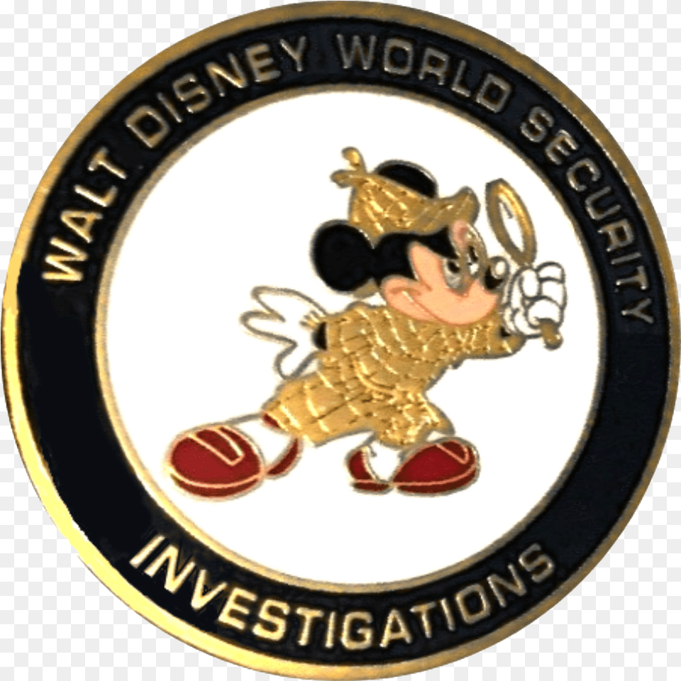 A Sherlockian Challenge Coin From Walt Disney World Emblem, Logo, Badge, Symbol, Wedding Free Png Download