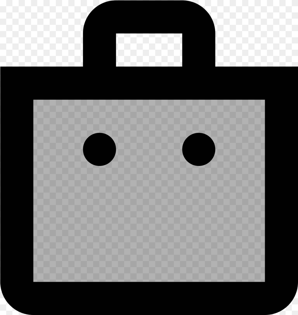 A Shopping Bag Is A Rectangle Like Container That Has Circle, Gray Free Png