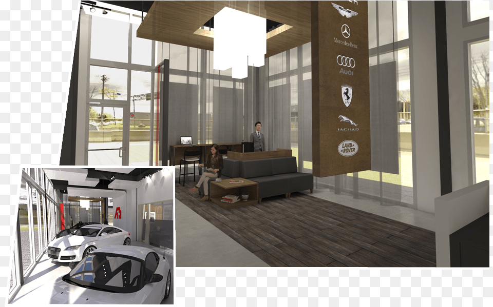A Showroom With 9 Service Bays To Better Serve His Salle De Montre Concessionnaire, Architecture, Interior Design, Indoors, Furniture Free Png Download