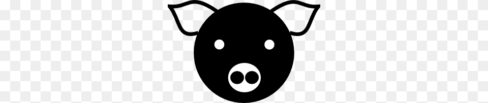 A Simple Pig Clip Art, Stencil, Clothing, Hardhat, Helmet Free Transparent Png