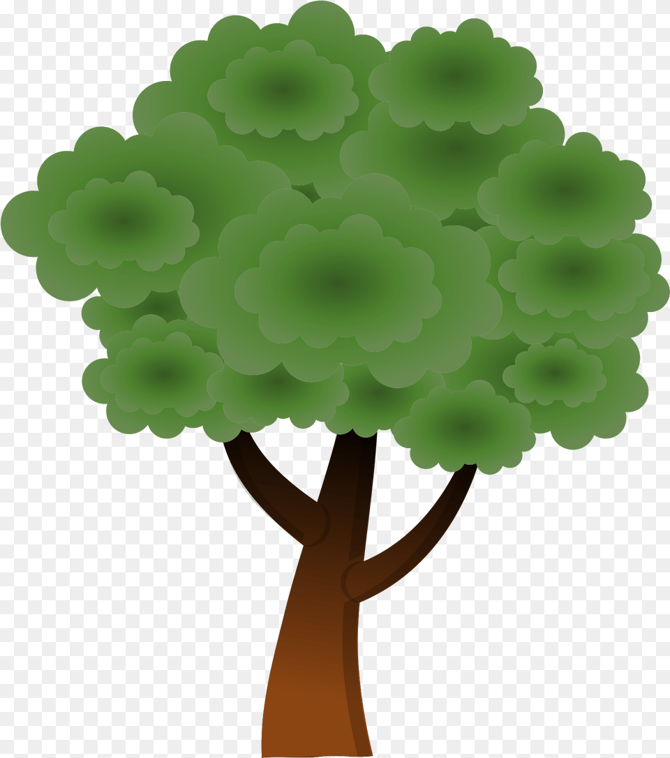 A Simple Tree Tree Canopy Clipart, Plant, Potted Plant, Green, Cross Free Png Download