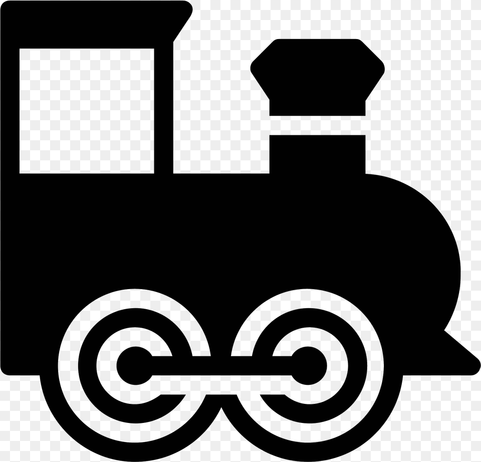 A Single Unattached Old Fashioned Train Car Specifically Stop Train Icon, Gray Free Transparent Png