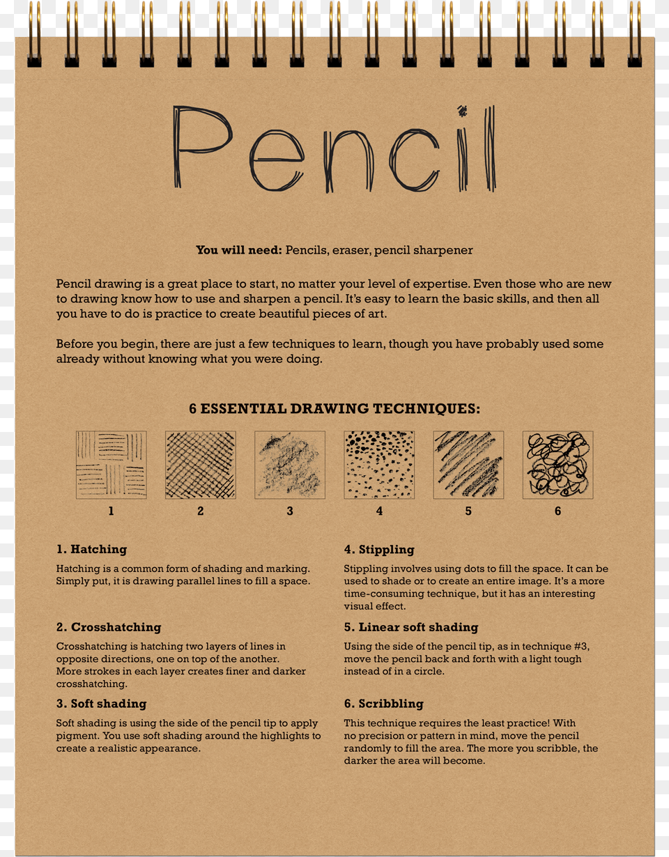 A Sketchbook For All Your Needs Pencil, Page, Text, Advertisement, Poster Free Transparent Png