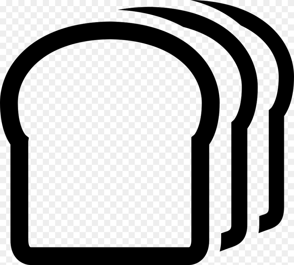 A Slice Of Bread Icon Download, Arch, Architecture, Smoke Pipe Png Image
