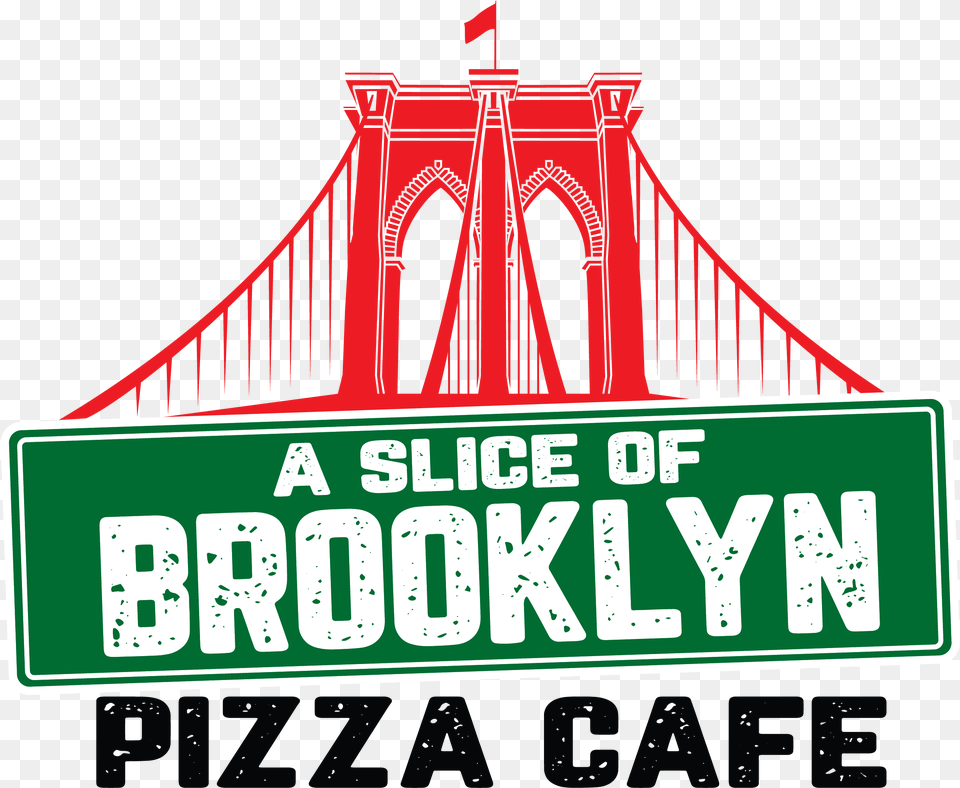 A Slice Of Brooklyn Pizza Cafe, Scoreboard, Bridge, Suspension Bridge Png Image