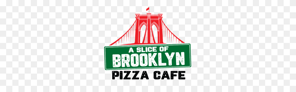 A Slice Of Brooklyn Pizza Cafe A Taste Of New York, Bridge, Suspension Bridge, Scoreboard Free Png Download