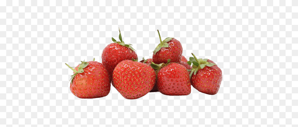 A Small Group Of Strawberries, Berry, Food, Fruit, Plant Png