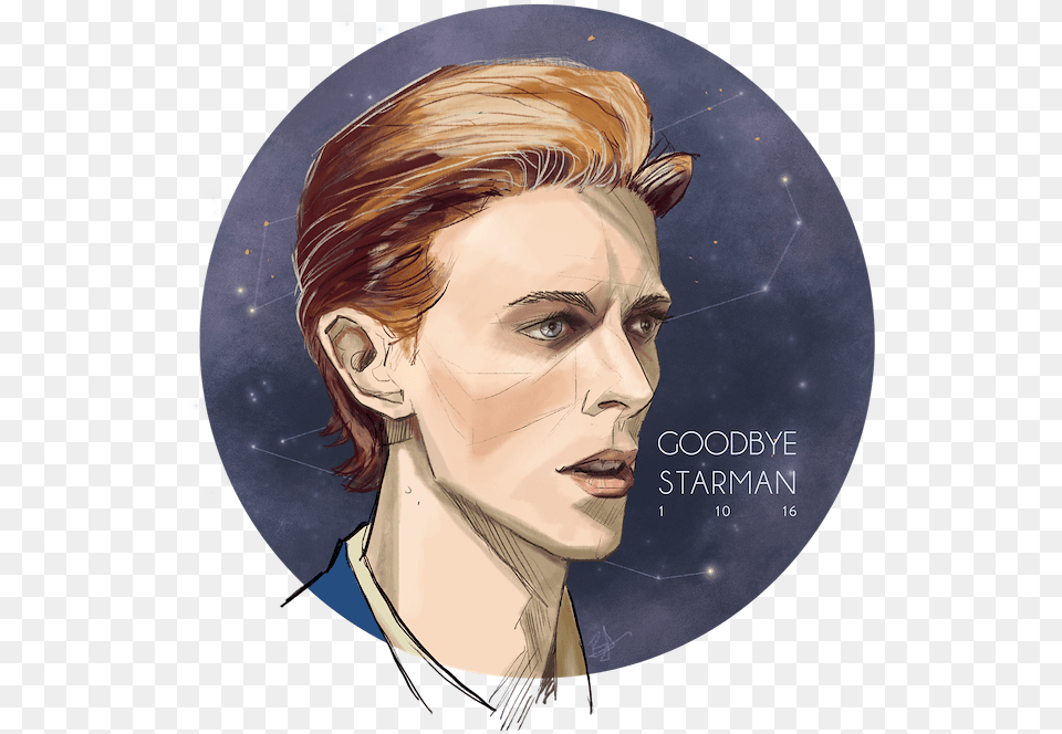 A Small Tribute I Did For David Bowie One Of My Favorite David Bowie, Adult, Photography, Person, Woman Png