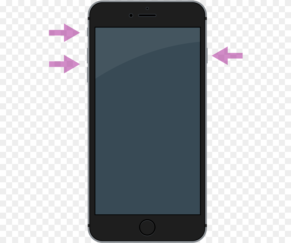 A Smarthphone With The Location Of Buttons And Plugs Iphone, Electronics, Mobile Phone, Phone Png Image