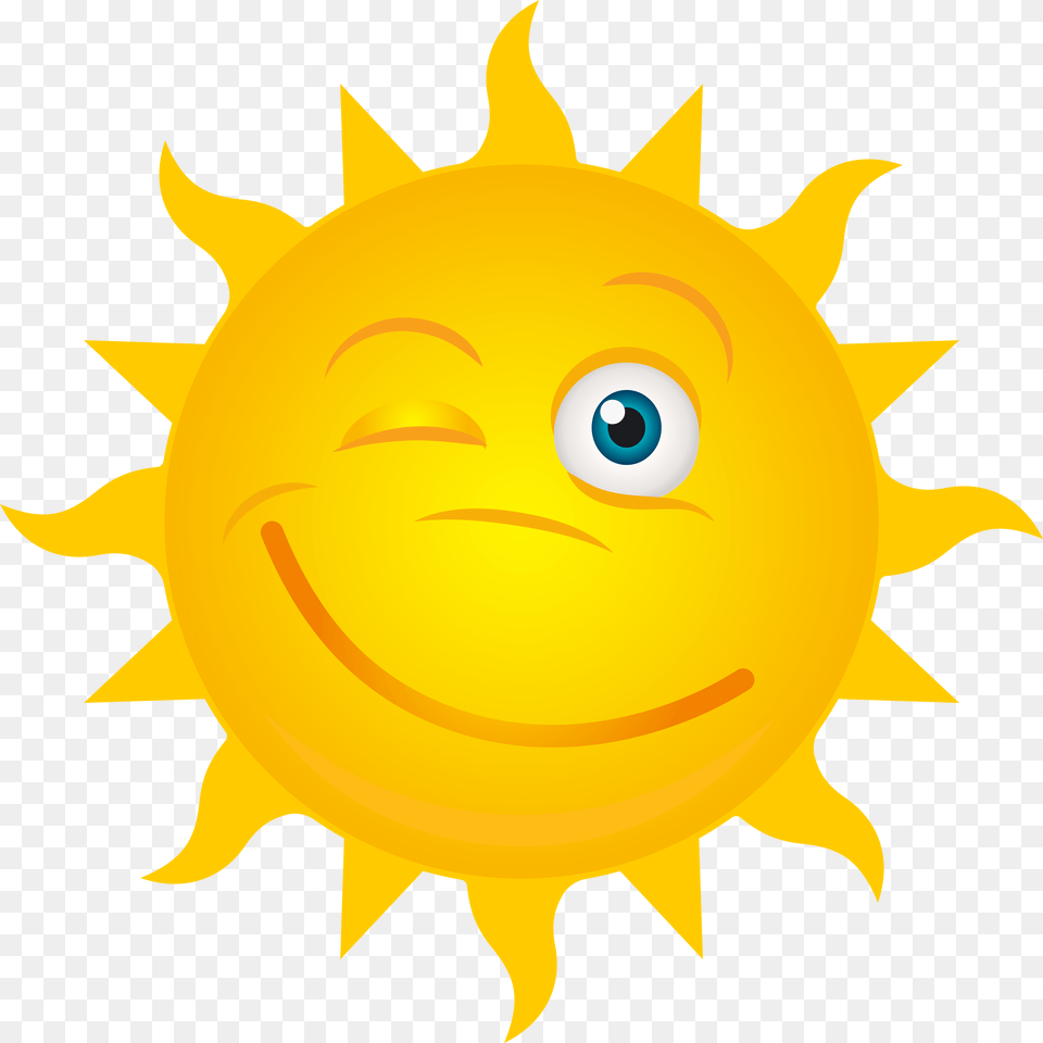 A Smiling Sun Clipart 12 Hd Download Download, Nature, Outdoors, Sky, Animal Free Transparent Png