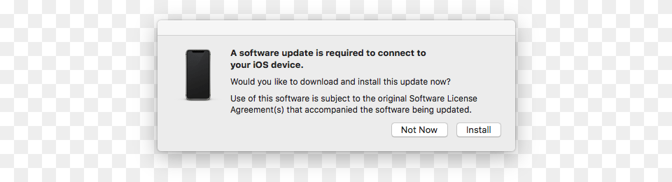 A Software Update Is Required To Connect Your Ios Device Technology Applications, Page, Text, Computer Hardware, Electronics Free Transparent Png