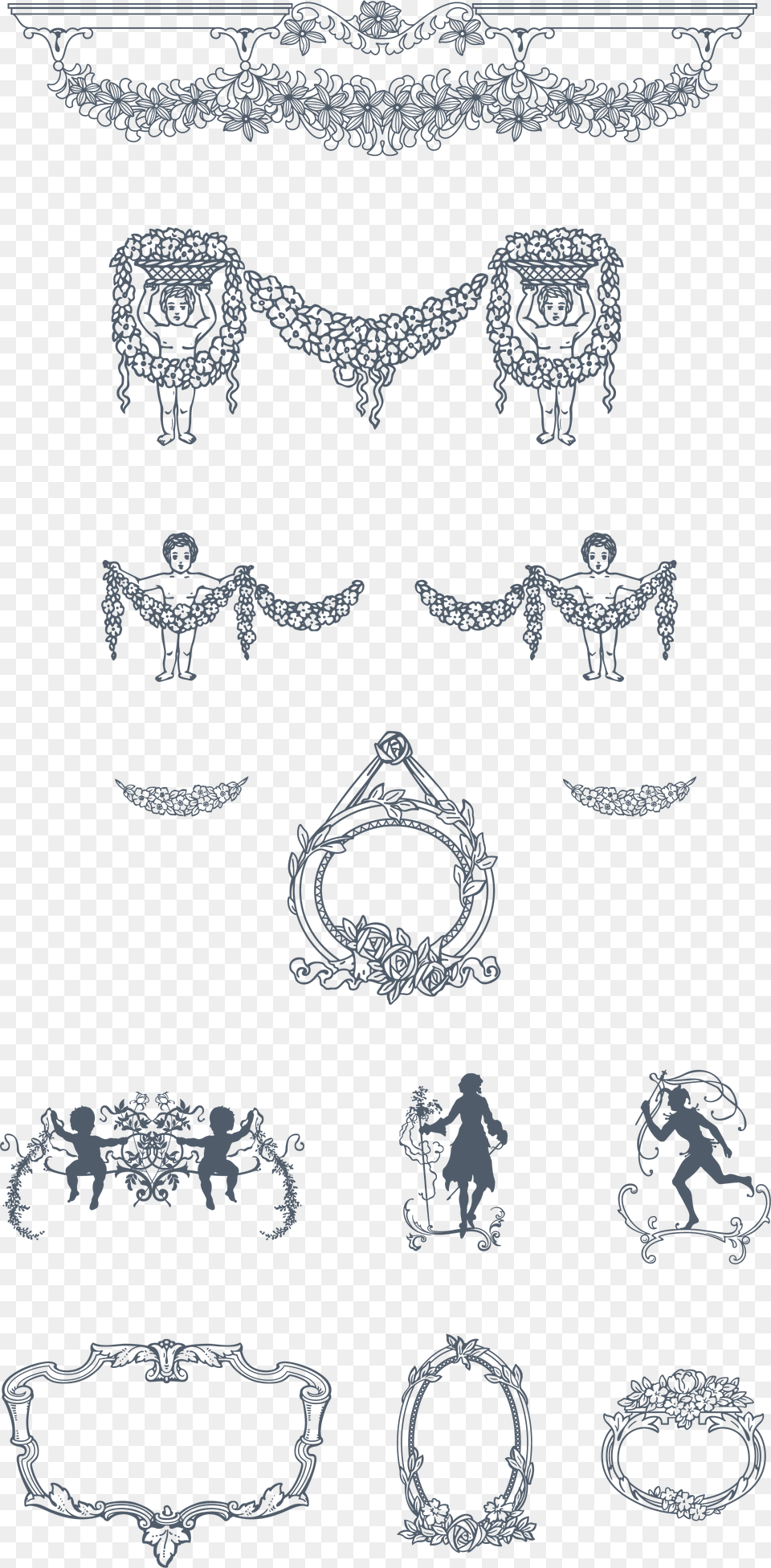 A Somptuous Selection Of Floral And Romatic Ornaments, Person, Text, Pattern Free Png Download